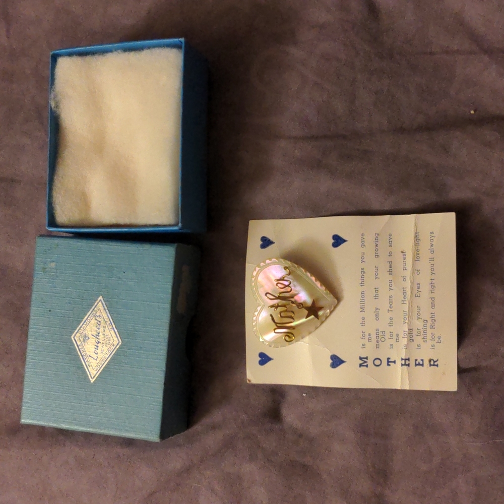 3/15$ Mother Brooch Pin Jewelry Mother Mom Mommy Ma Mama Gift Box Gift Card